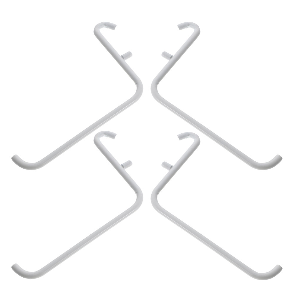Desk Organizer - 4Pcs Metal Painted Pegboard Bracket Hooks