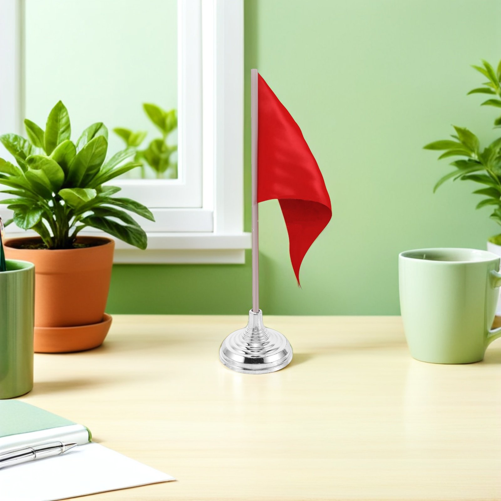 12Pcs Silver Mini Desk Flag St - đánh giá và giá Office Furniture Brands