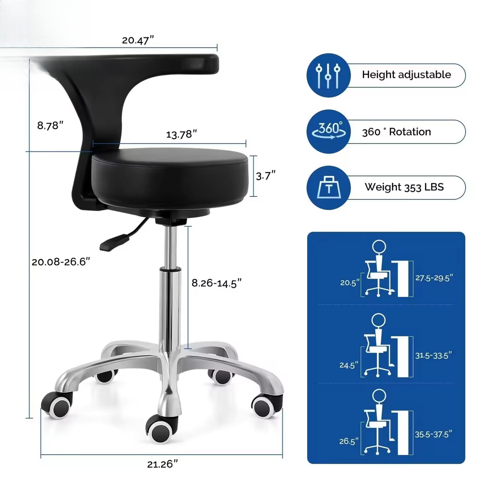 Nordic Minimalist Commercial M - đánh giá và giá Office Stool