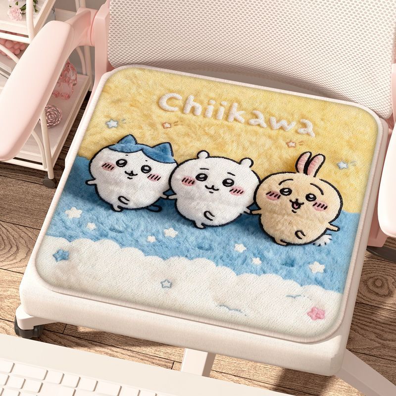 Chiikawa Cartoon Cute Plush So - đánh giá và giá Office Chair Cushion