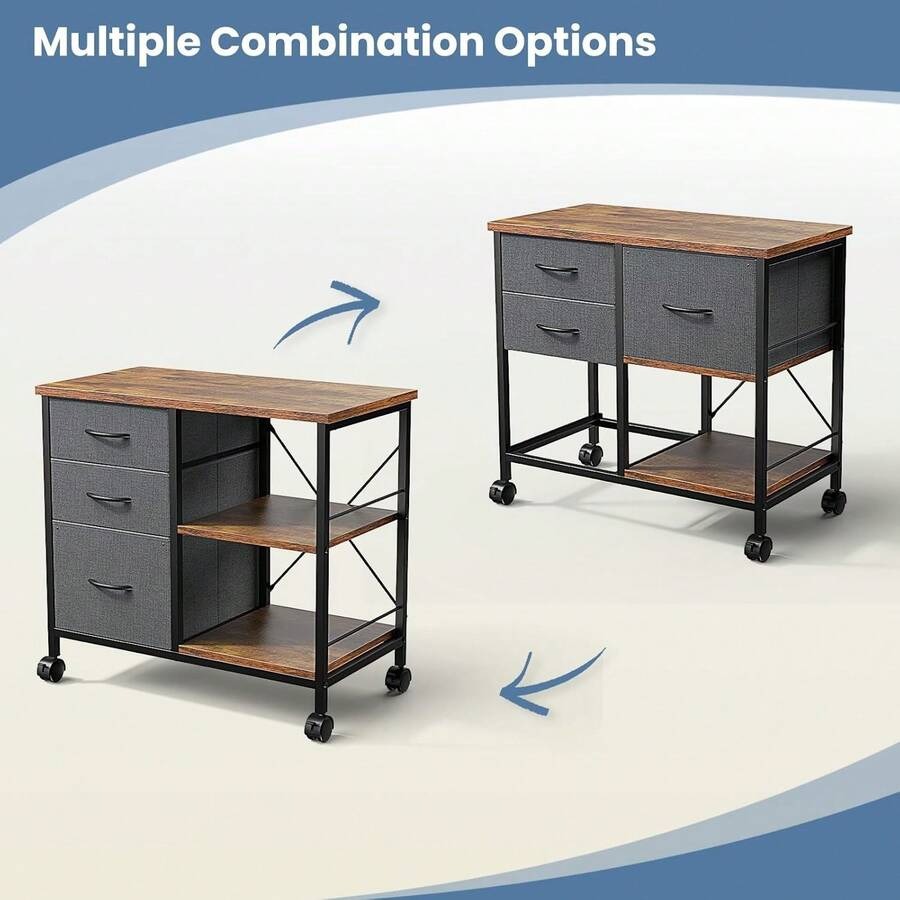 Sweetcrispy 3-Tier Mobile File - đánh giá và giá Printer Stand