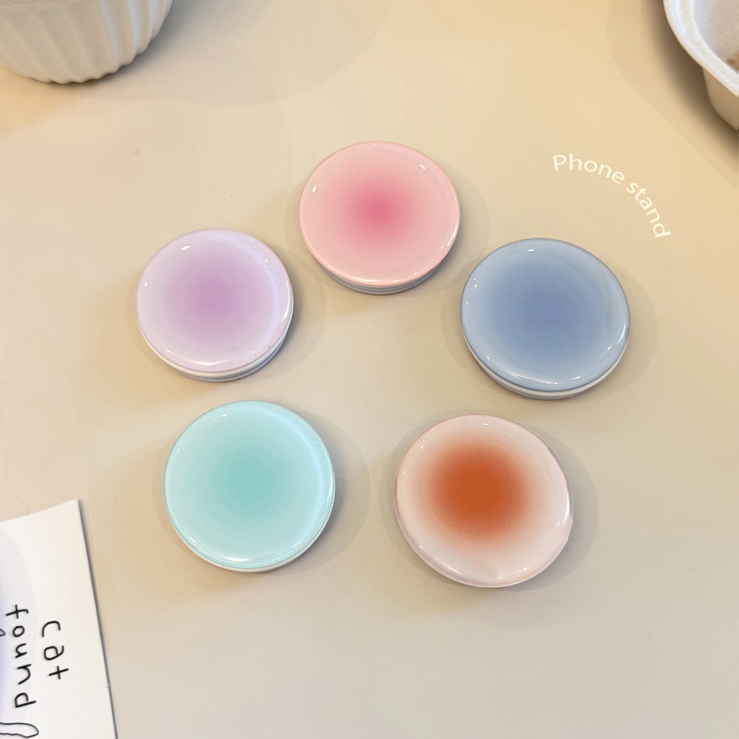 Ins Style Gradient Phone Grip  - đánh giá và giá Mobile Pedestal Cabinet