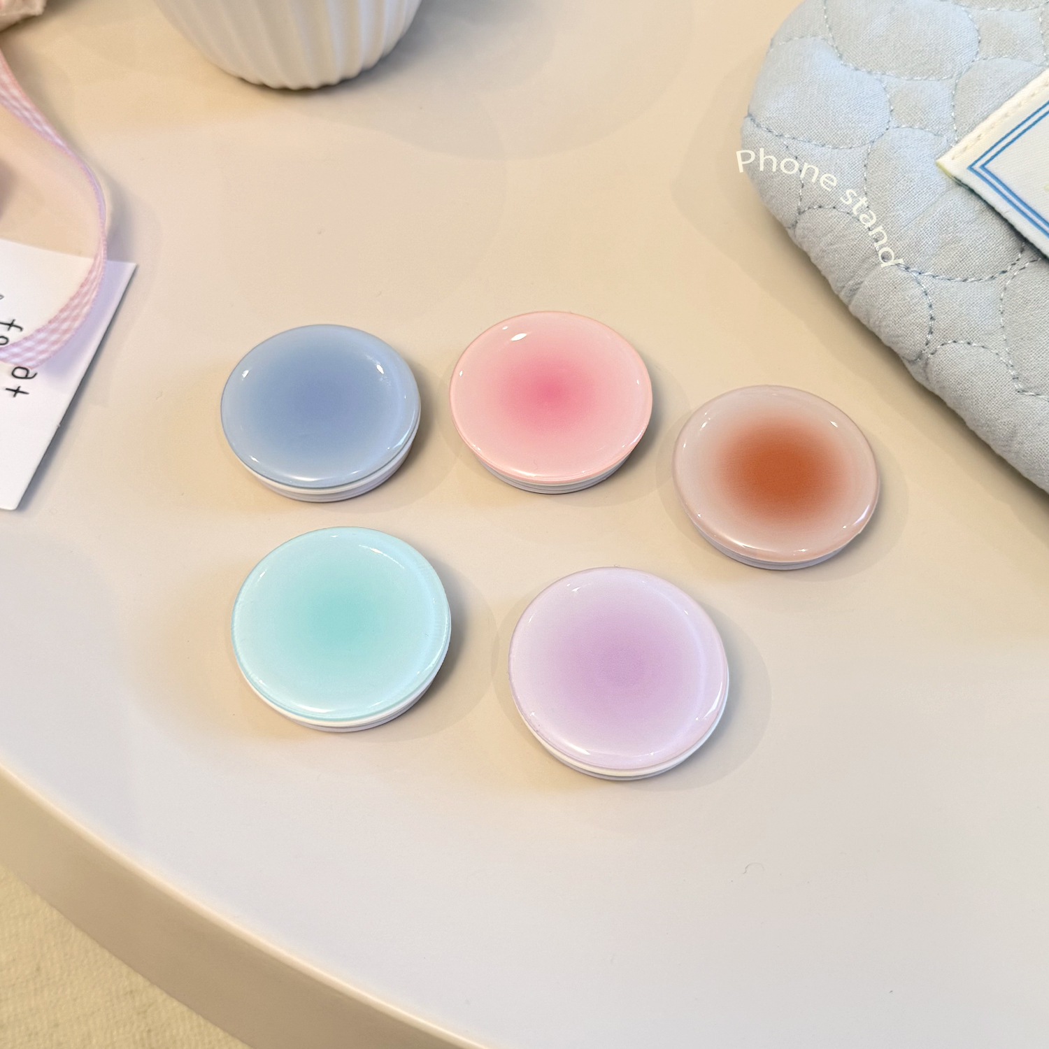 Ins Style Gradient Phone Grip  - đánh giá và giá Mobile Pedestal Cabinet