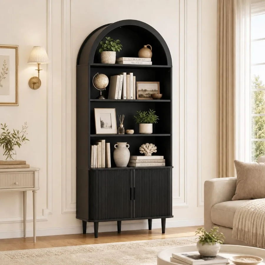 71 Tall Arched Bookshelf for L - đánh giá và giá Bookshelf