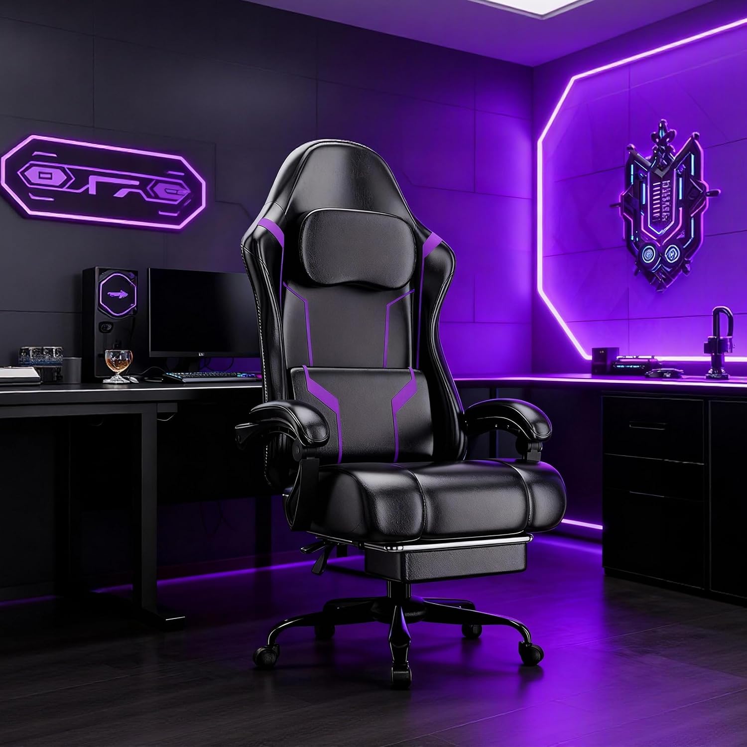 Ergonomic Gaming Chair with Po - đánh giá và giá Office Chair Cushion