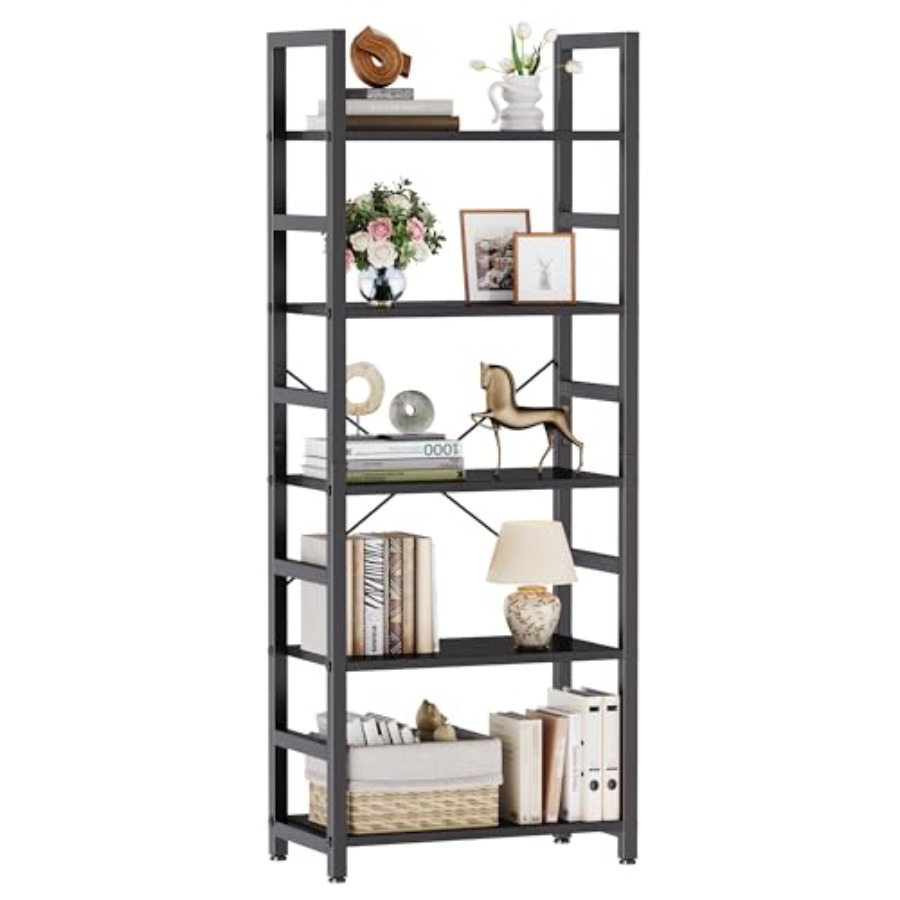 5-Tier Bookshelf, Modern Tall  - đánh giá và giá Bookshelf