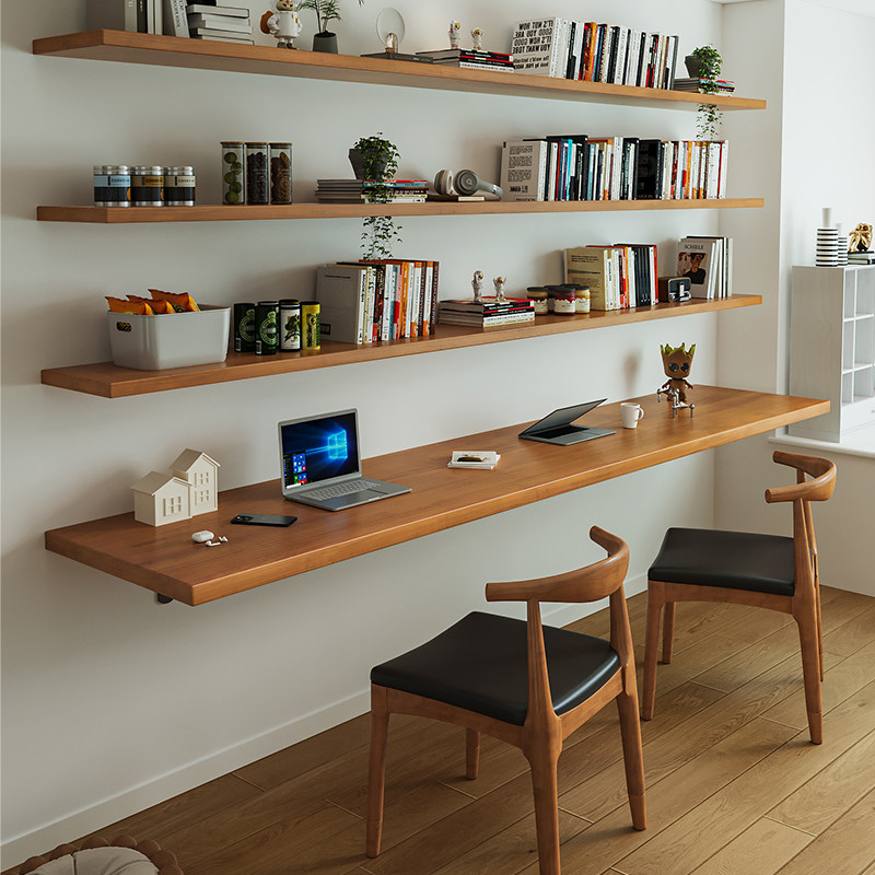Nordic Solid Wood Desk with Bo - đánh giá và giá Bookshelf