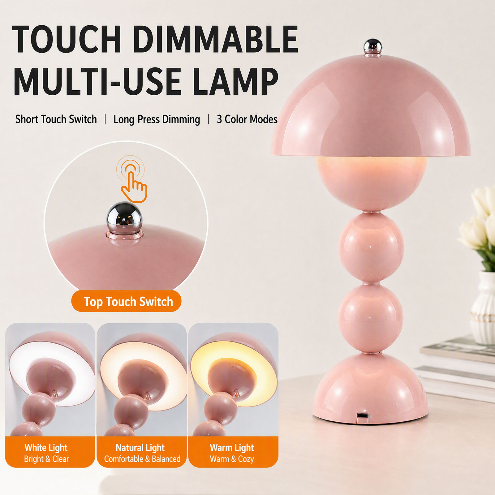 Vintage Mushroom Table Lamp US - đánh giá và giá Desk Lamp