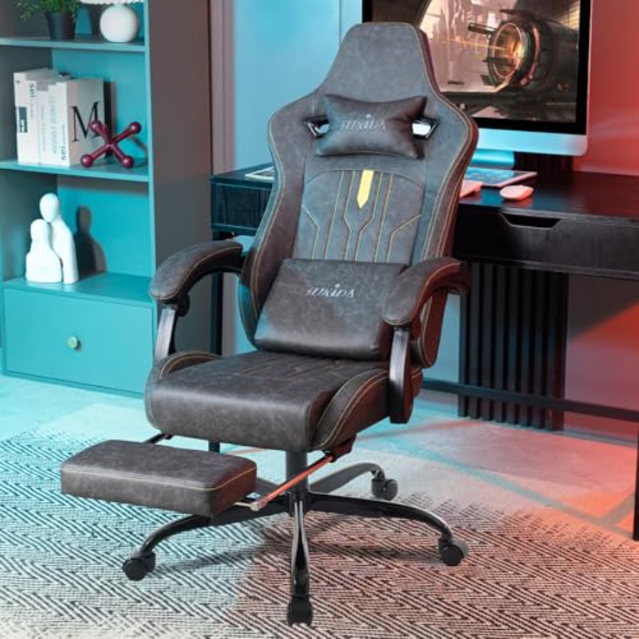 Gaming chair with footrest for - đánh giá và giá Office Chair Cushion