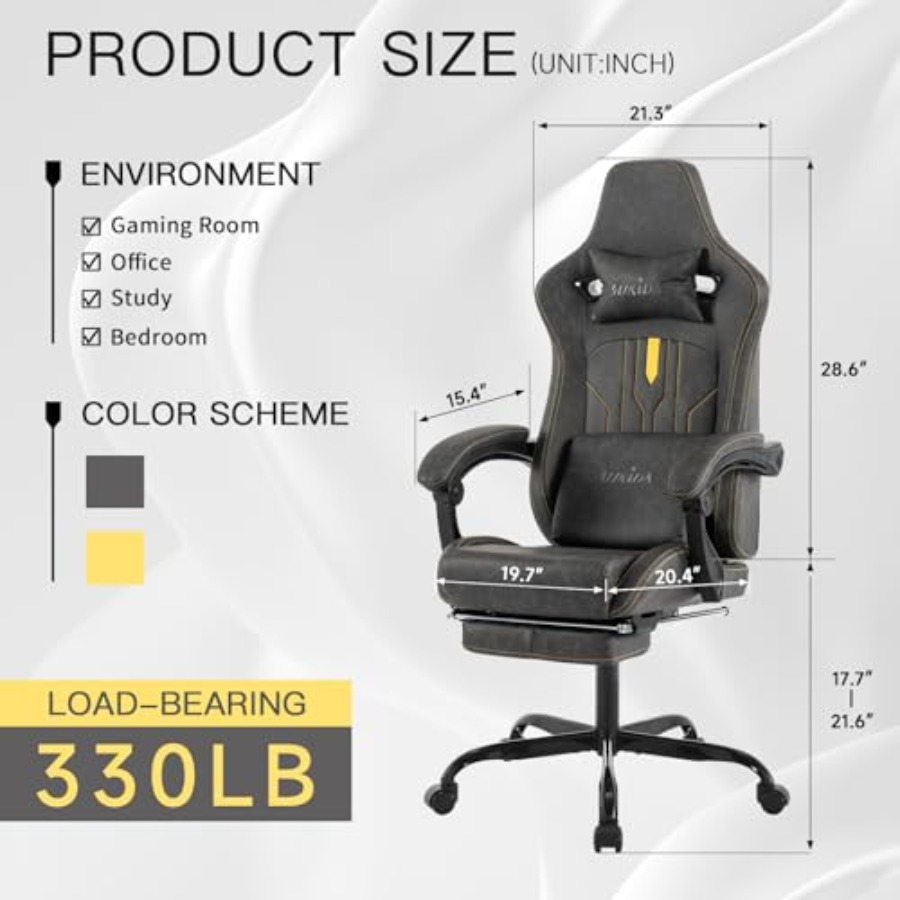 Gaming chair with footrest for - đánh giá và giá Office Chair Cushion