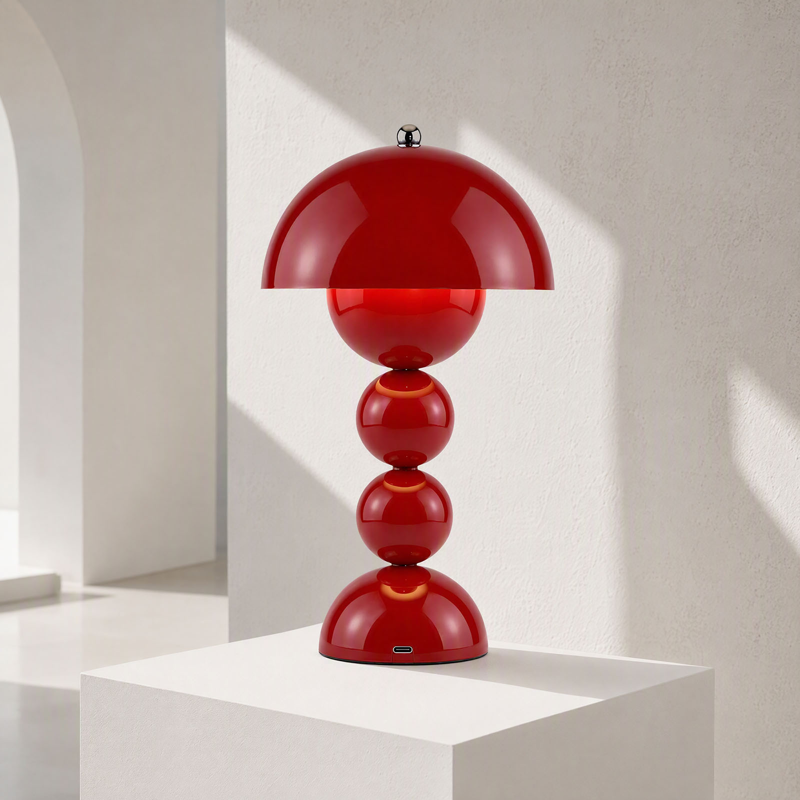 USB Mushroom Bud LED Table Lam - đánh giá và giá Desk Lamp