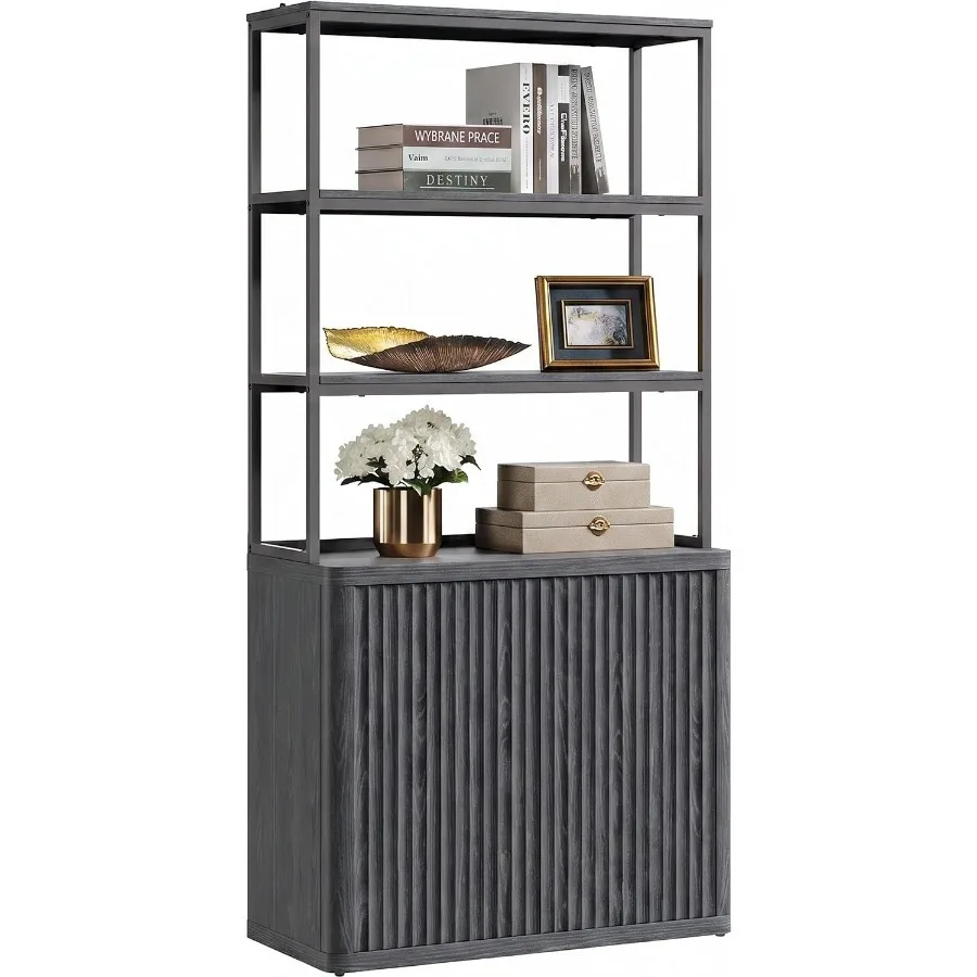71 Tall Book Shelf with Doors, - đánh giá và giá Bookshelf