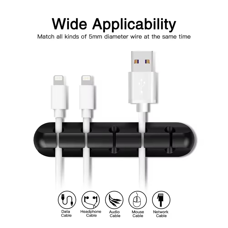 Silicone USB Cable Clip Winder - đánh giá và giá Desk Organizer