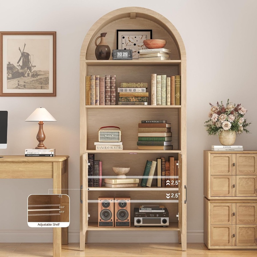 71 Arched Display Bookshelf fo - đánh giá và giá Bookshelf
