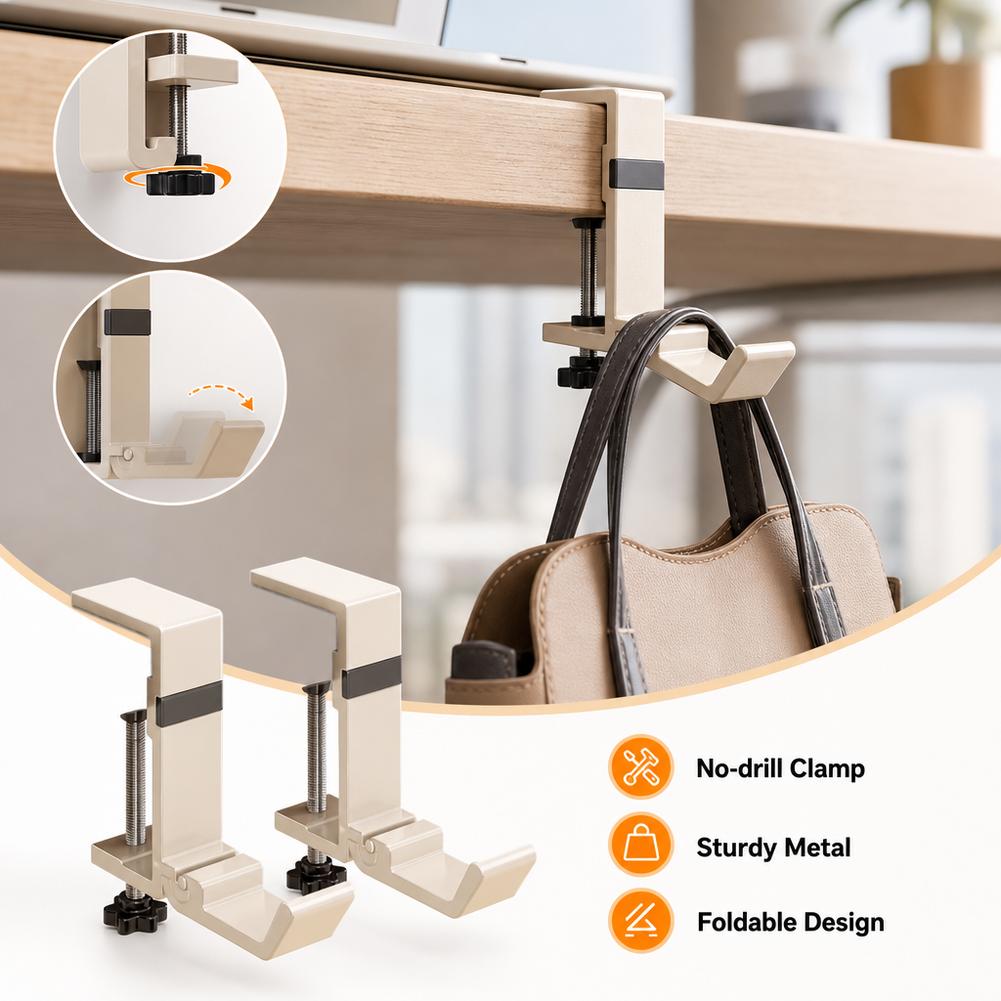 No Drill Foldable Desk Hook  C - đánh giá và giá Office Furniture Brands