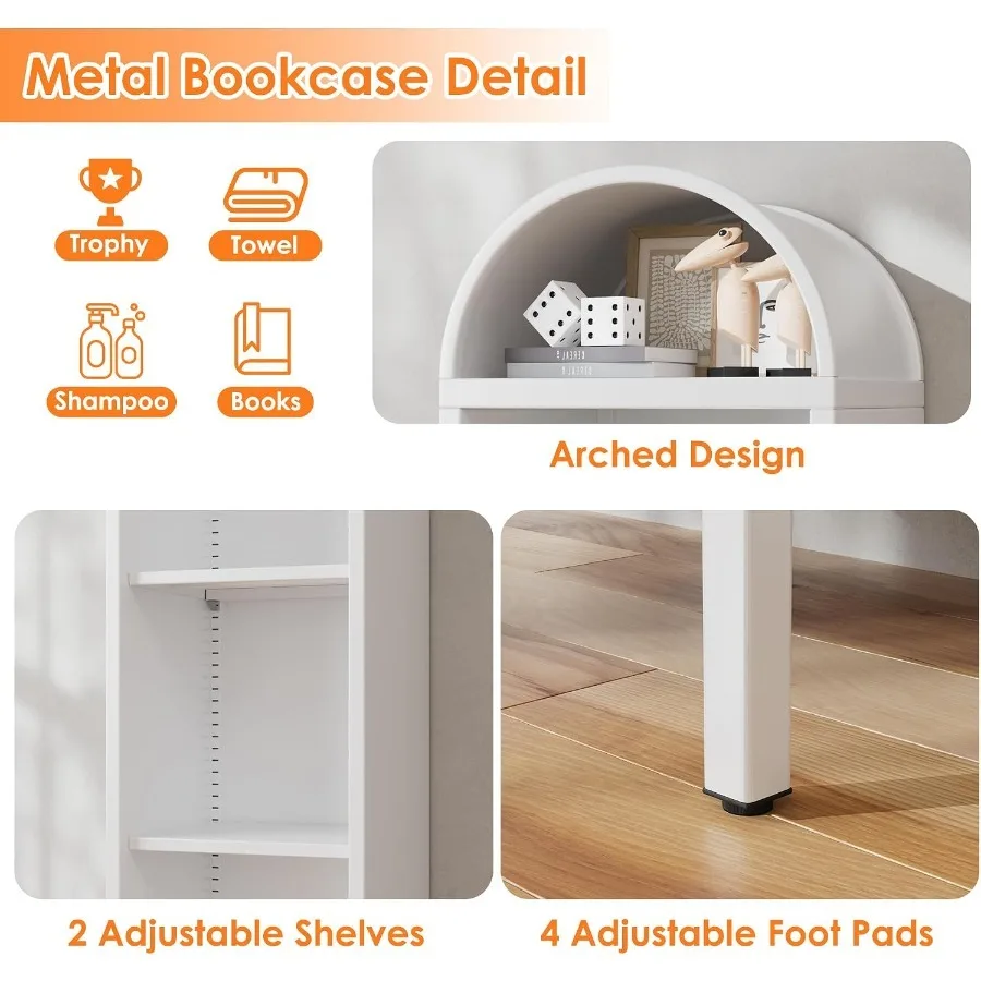 63 Metal Arched Bookshelf for  - đánh giá và giá Bookshelf