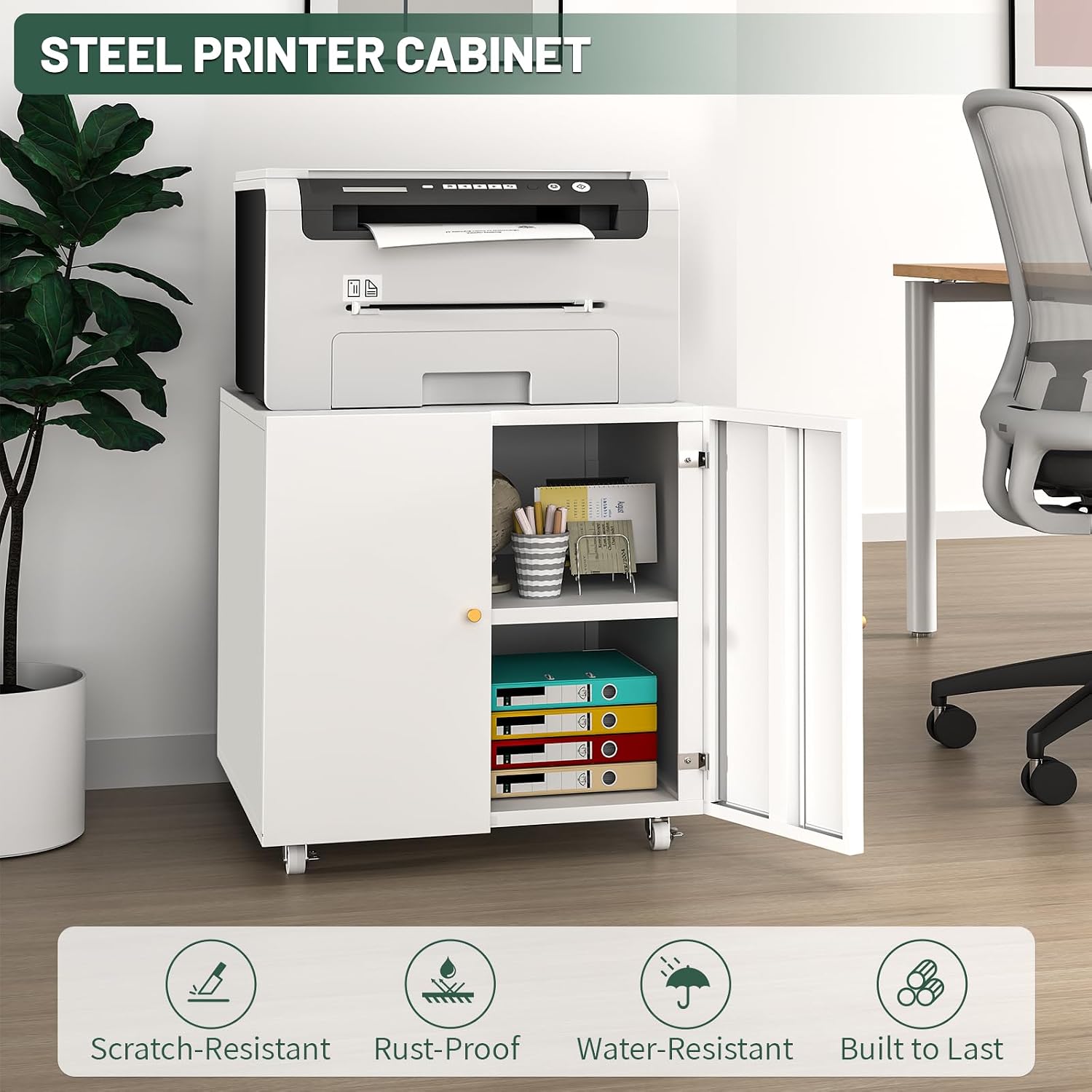 Large Rolling Printer Stand wi - đánh giá và giá Printer Stand